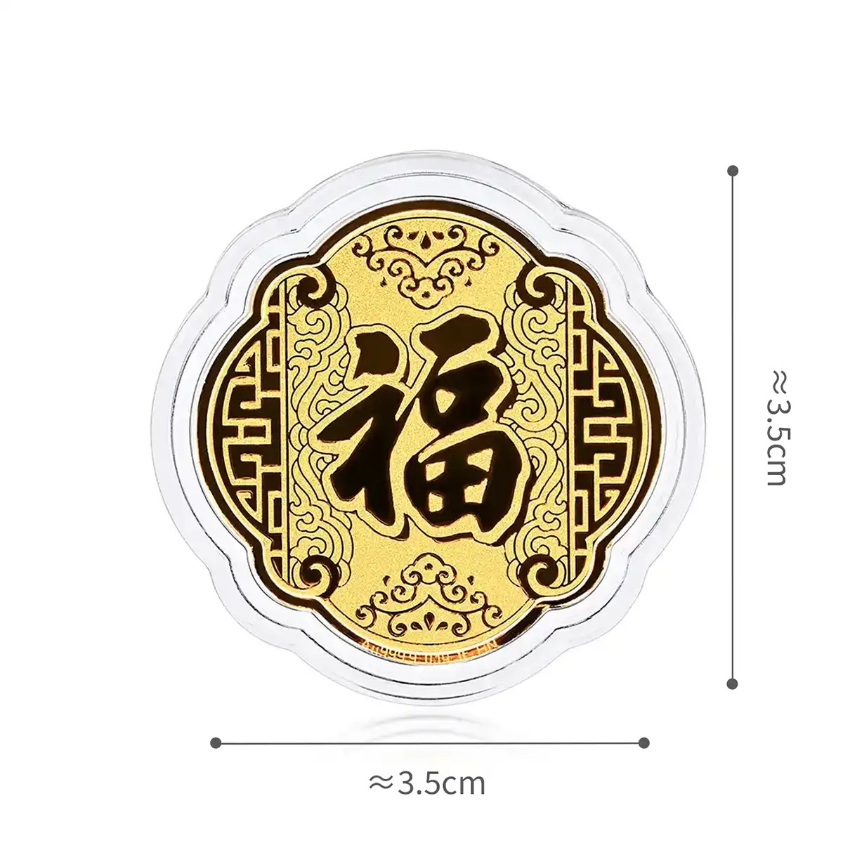 六福珠寶黄金工艺品 - “抱福财神”999.9黄金工艺品