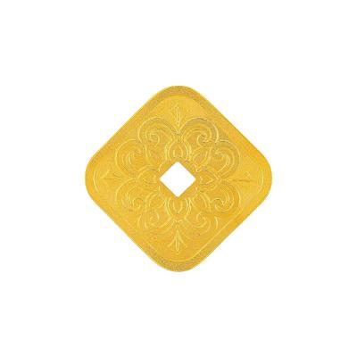 六福珠宝黃金工藝品 - “有錢花”999.9黃金金章