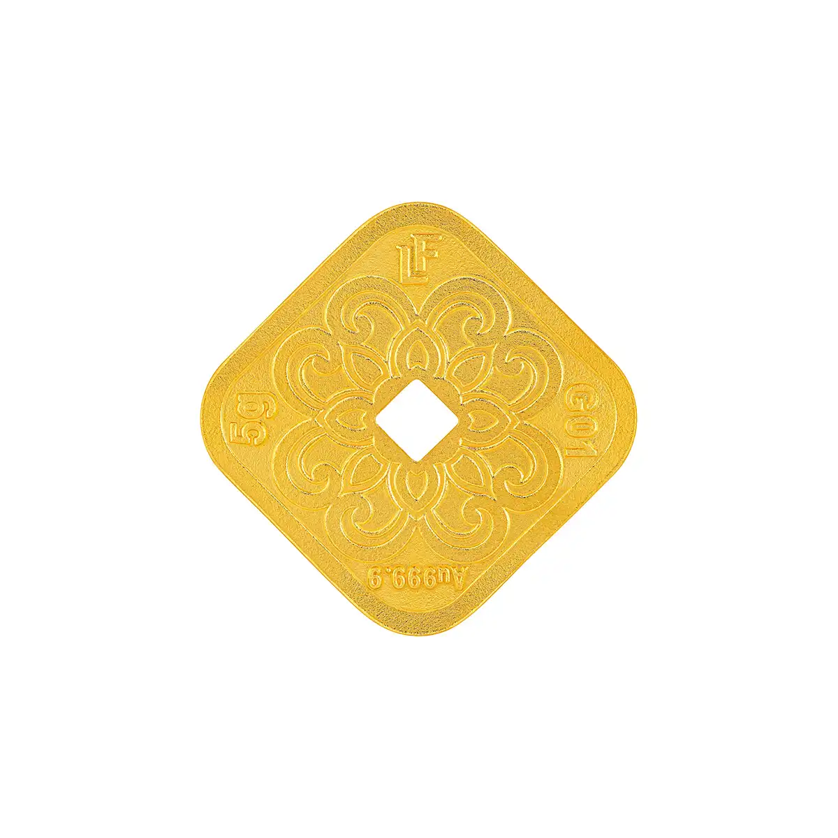 六福珠宝黄金工艺品 - “有钱花”999.9黄金金章