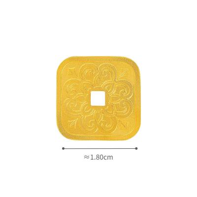 六福珠宝黃金工藝品 - “有錢花”999.9黃金金章