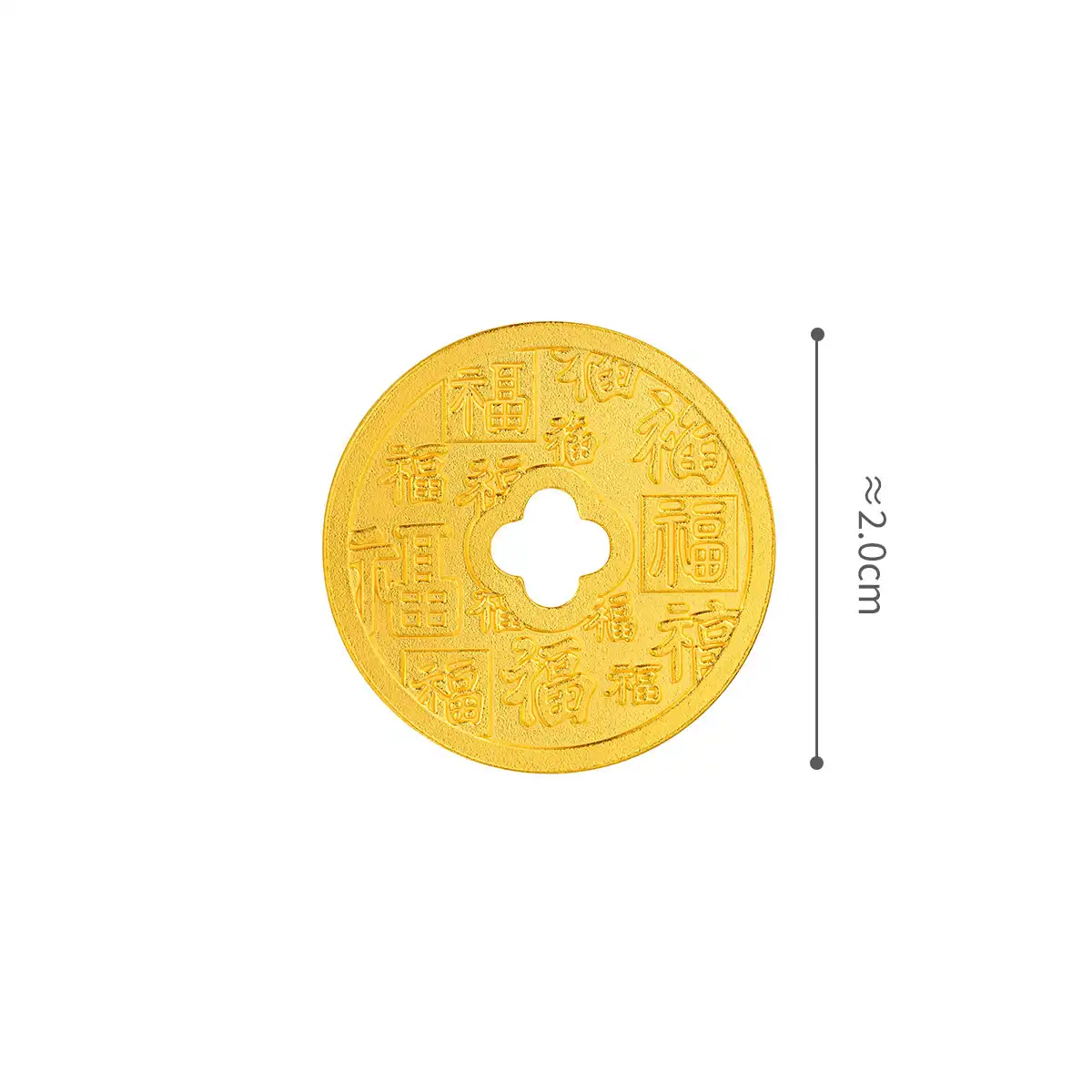 六福珠宝黄金工艺品 - “幸福花”999.9黄金金章