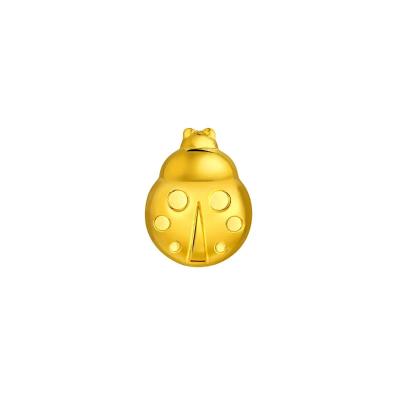 六福珠寶黃金金豆子 - “瓢蟲”999.9黃金(1克)–附送木塞玻璃瓶