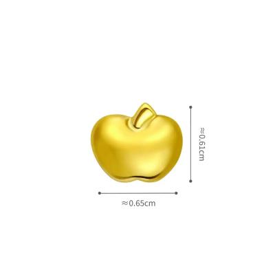 六福珠寶黃金金豆子 - “小蘋果”999.9黃金(1克)–附送木塞玻璃瓶