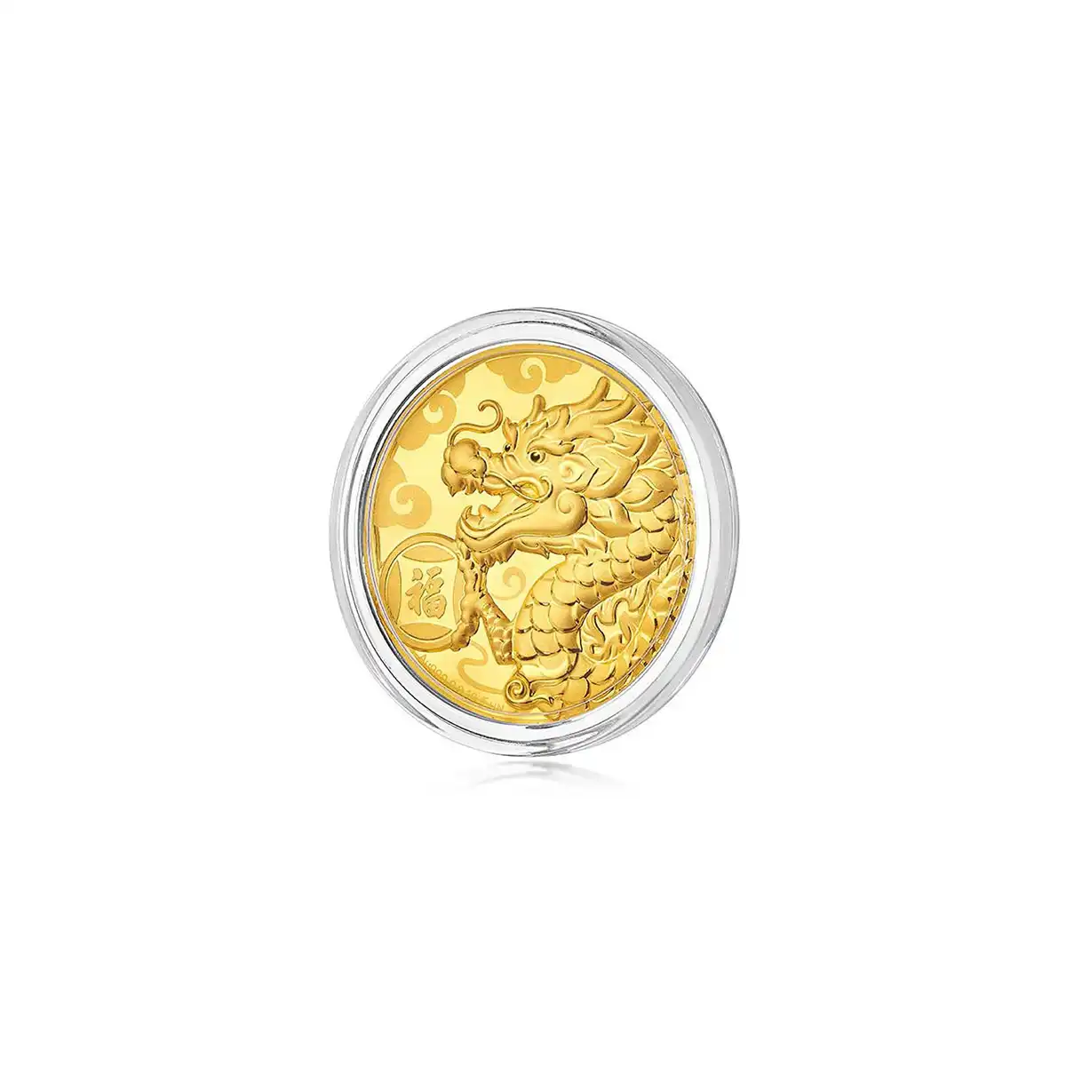 六福珠寶黃金工藝品 - "接龍獻福"999.9黃金工藝品