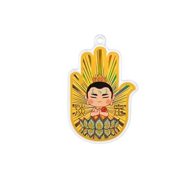 六福珠寶唐宮文創 IP 聯名系列黃金工藝品 - "淡定小金剛"999足金多功能工藝品