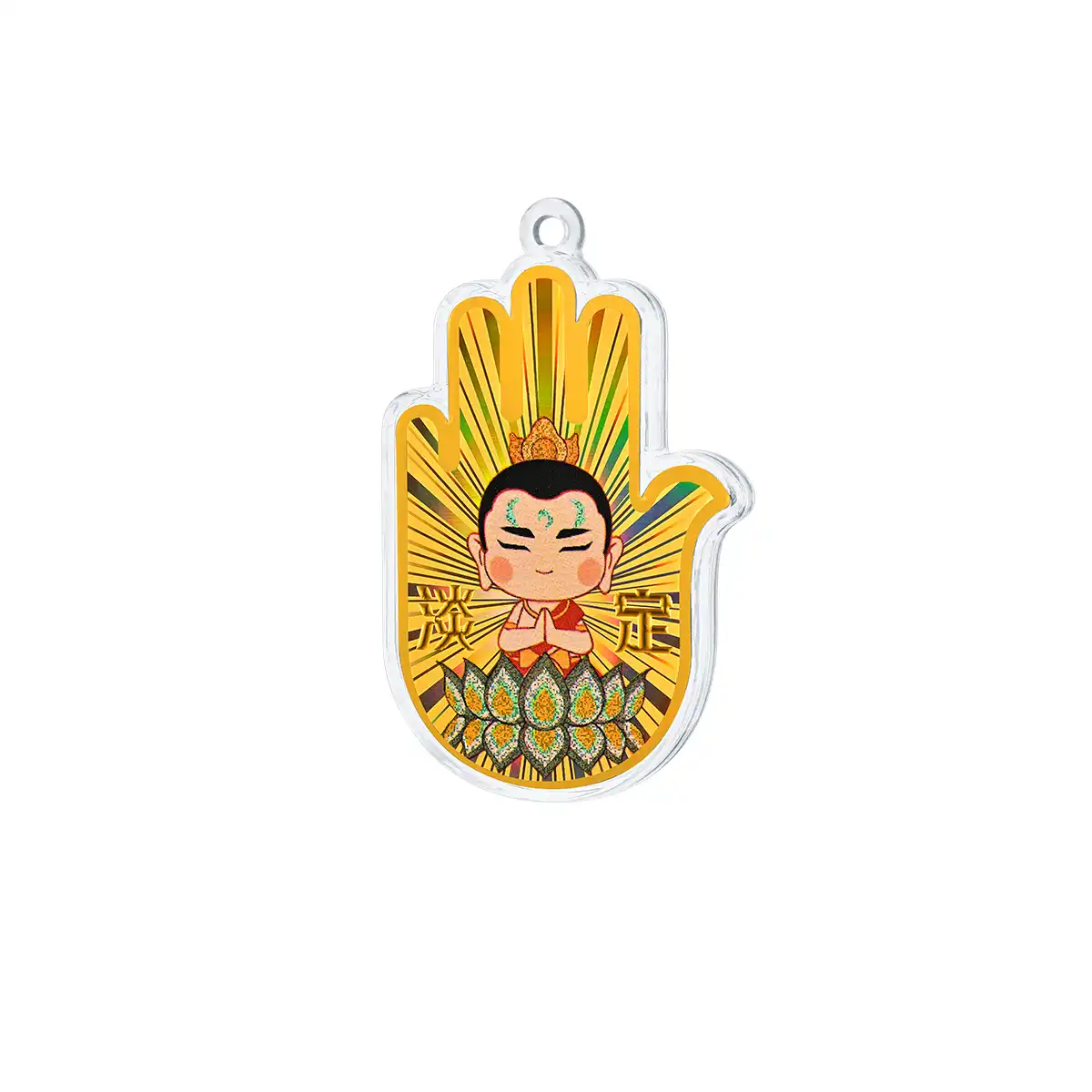 六福珠宝黄金工艺品 - "淡定小金刚"999足金多功能工艺品