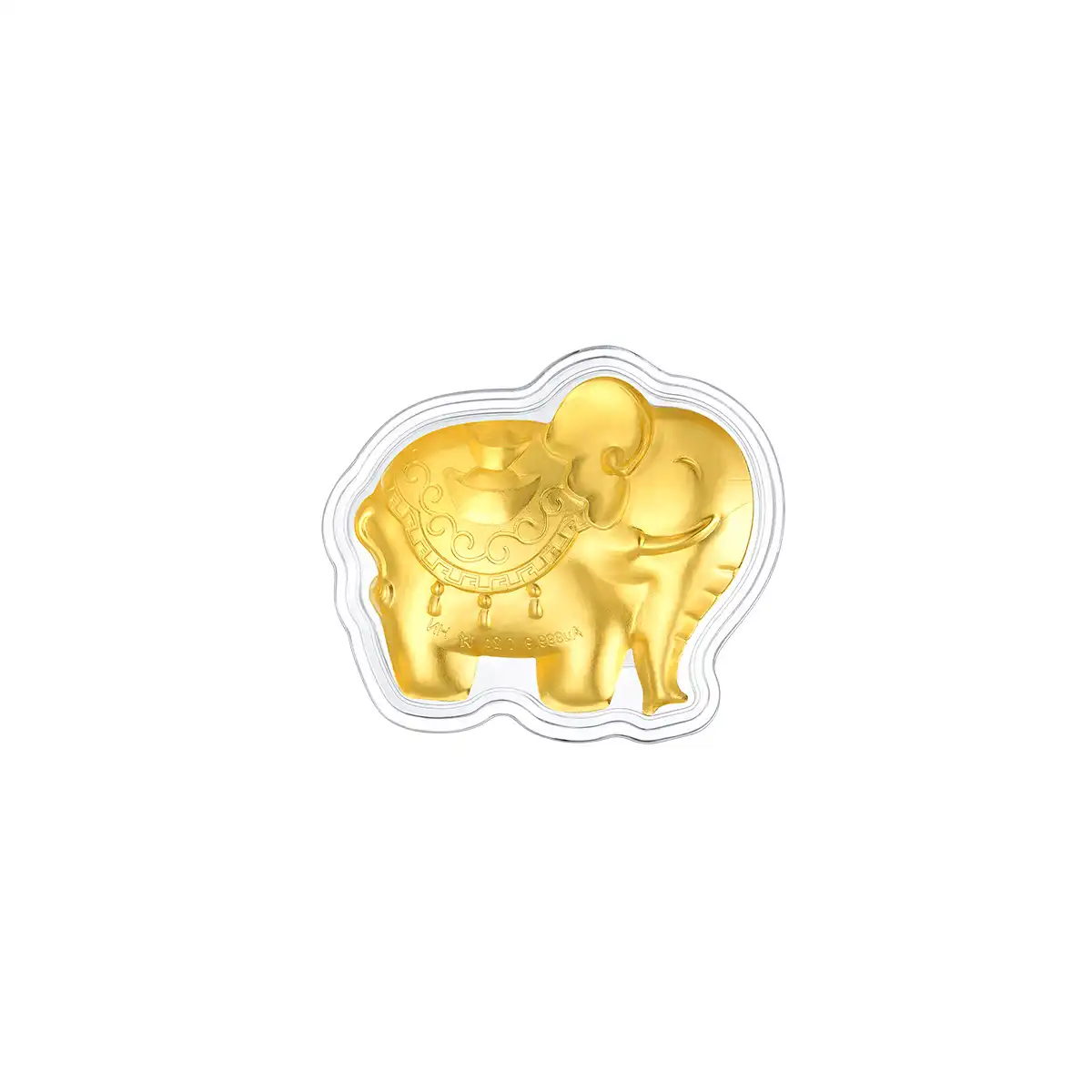 六福珠宝黄金工艺品 - “大象”999.9黄金工艺品