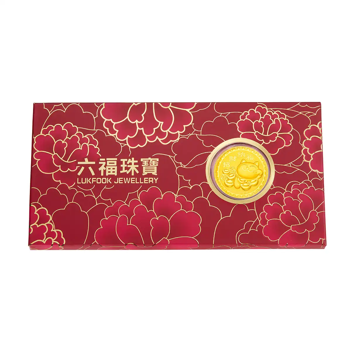 六福珠寶黃金工藝品 - “招財納福”999.9黃金工藝品