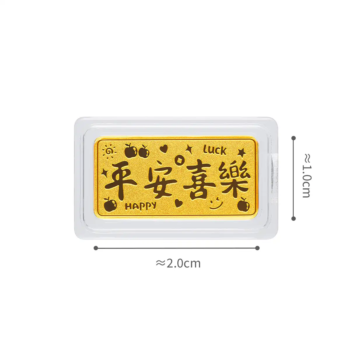 六福珠宝黄金金条 - “平安喜乐”999.9黄金金条