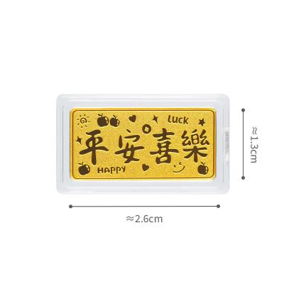 六福珠宝黄金金条 - “平安喜乐”999.9黄金金条