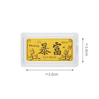 六福珠宝黄金金条 - “暴富”999.9黄金金条