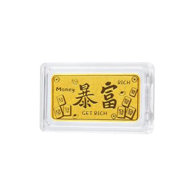 六福珠宝黄金金条 - “暴富”999.9黄金金条