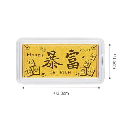 六福珠宝黄金金条 - “暴富”999.9黄金金条