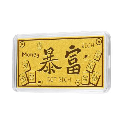 六福珠宝黄金金条 - “暴富”999.9黄金金条