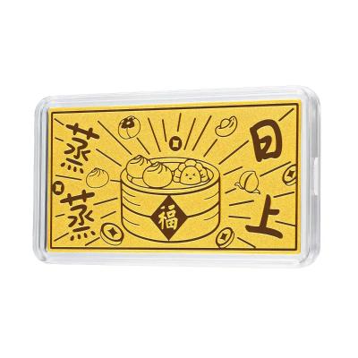 六福珠宝黄金金条 - “蒸蒸日上”999.9黄金金条