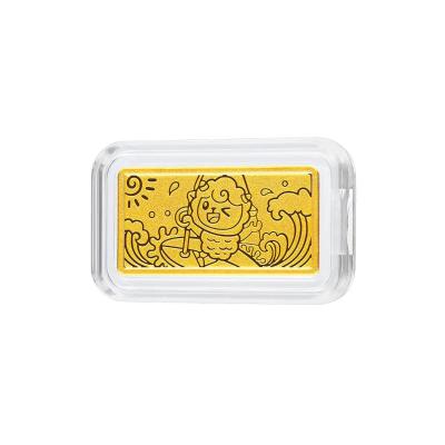 六福珠宝黄金金条 - “羊帆起航”999.9黄金金条
